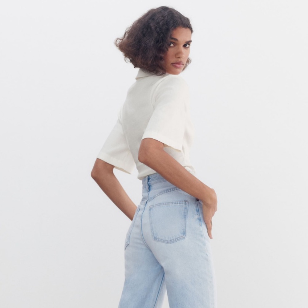 Zara Ecru Linen Blend Cut Out Bodysuit - Picture 13 of 16